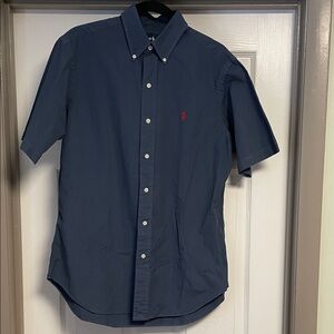Ralph Lauren Classic Fit Dark Blue Short Sleeve Shirt